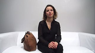 Sexy Brunette Kristyna: The Casting