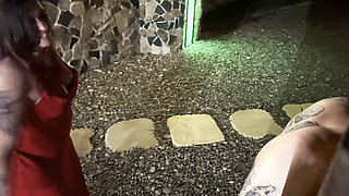 Hardcore Beating and Caning at Night by Two Merciless Dommes