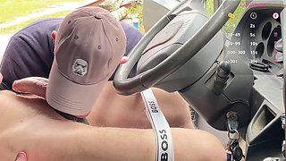 Another daytime truck stop moment that quickly escalated