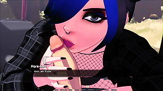 Hooked - Helen's Route: Deepthroat in the Car