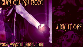 Cum on My Boot Lick It off