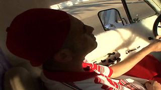 Sexy teen is getting fucked and facialized in ice cream truck