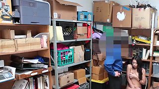Sexy young secretary submits to a superior cop officer for