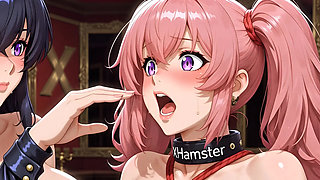 Gothic Dominant Curvy BBW Scissoring Submissive Pet Yuri Grinding Heavy Arousal Overflow Juices XHamster Collar Hentai 4K