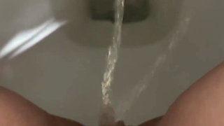 Peeing in My Toilet with a Close up View of My Pussy and Stream!!