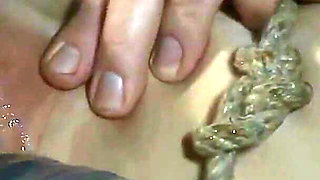 Seamstress Verene Gets Fucked to Orgasm with a Wand in a Very Unholy Way