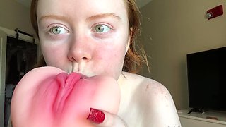 Emo teen Becka solo webcam masturbation