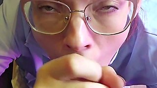 Draining him at the gloryhole