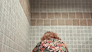Big Beauty Nurse Vicki Dances and Strips in the Bathroom!