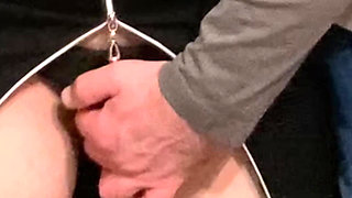 Horny Babe Fingered Under Dress in Public