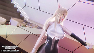 MMD CHUNG HA - STRESS - Ahri Sexy Kpop Dance League of Legends Hentai Uncensored 4K 60FPS
