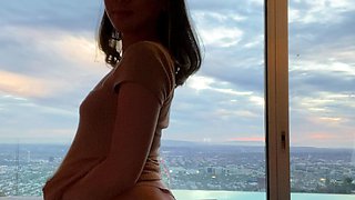 Emo teen on solo webcam masturbation