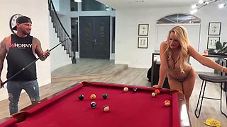 Sadie Roses Lesbian Striptease Pool Play Turns Hardcore