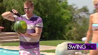 Gorgeous friends pleasing each other: Licking, Big Tits  Reality Porn