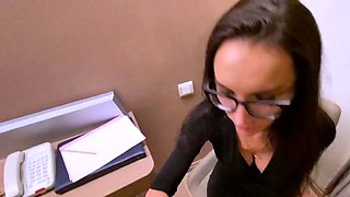 Boss fucks his big-assed secretary at work again!
