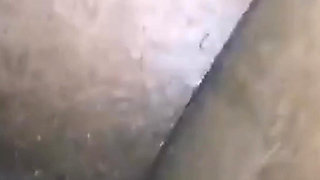 Squirting on His Big Black Hard Cock