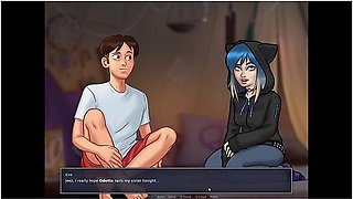 Eve Is Scared To Have Sex After Seeing Anons Huge Dick(18+) - Summertime Saga Gameplay