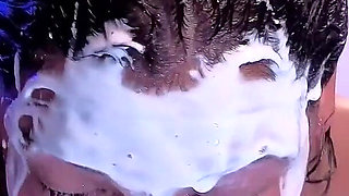 As I Swallow Your Cock, My Mouth Gets Wet and Semen Explodes on My Face