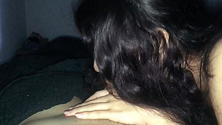 My submissive stepsister gives me an epic blowjob and swallows everything