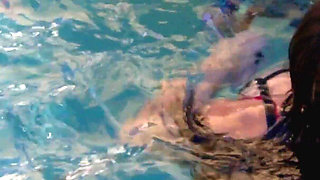 Outdoor Hot Tub Threesome