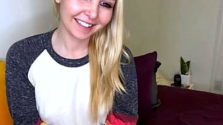 Ex wifey blonde homemade solo masturbation fun
