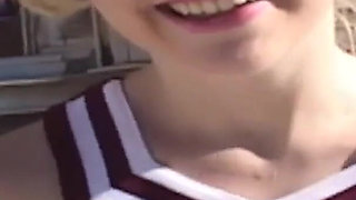 Sweet blonde teen banged hard in her wet pussy