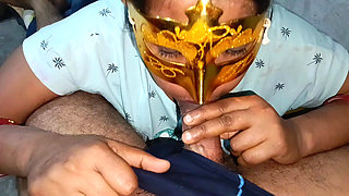 Sexy neha bhabhi sucking big dick for Cumshot in mouth all cum compilation video with luckyboy ravi