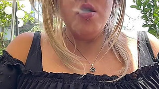 Good Morning, Goddess - Brazilian BBW MILF Outdoor Smoking Ritual