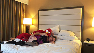 Elmo Top with His Giant Cock