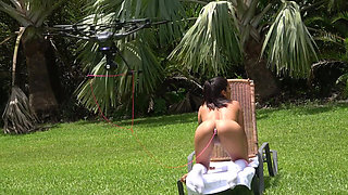 The Ultimate Oil Show - Hailey Rose Bounces Her Big Natural Tits, Big Ass and Masturbates