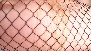 Pee with Fishnet Stockings and Hook in My Ass