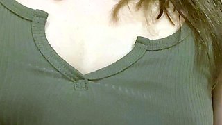 Amateur striptease and Solo masturbation