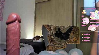 Ebony tranny Brii jerks her black boner in solo masturbation