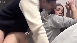 Skinny 18 Year Old Rides Big Cock Hard Doggystyle - Tight Pussy Fucking