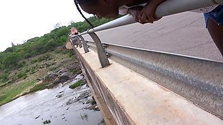 I wrecked my EBONY GIRLFRIEND in public