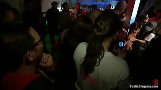 Blonde Slender Sub Humiliated by Big Dick Gangbang - Creampie Fetish Orgy with James Deen