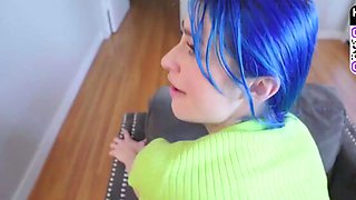 Busty light-haired with massive tits and a big rump gives