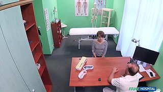 Short-haired Naughty Seduces Doctor 1