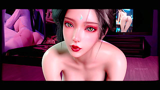 3D Big Boobs Asian Stripper Got Fucked so Hard by BBC