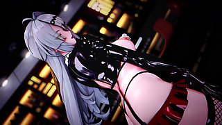 [mmd] Yi Xuan - Game "zenless Zone Zero" Dance Clip Dress up Police Uniform Bunny Girl Erotic Cheongsam Ol Secretary Uniform