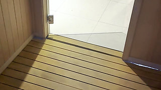 After Sauna Shower Sex & Creampie