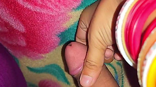 Indian Hottest Wife jerk husband Dick