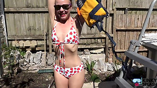 Tight Lifejacket Tease - Bikini Brat in the Pool