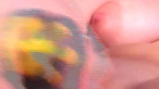 Chubby Teen with Massive Tits Home Alone