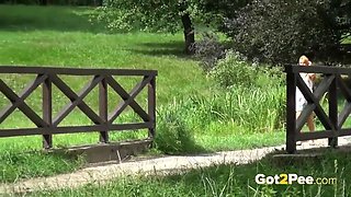 Reality Public Pissing For Stunning Redhead