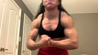 Hot amateur shakes her big boobs