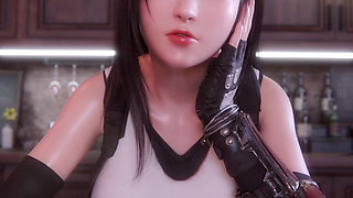 Final Fantasy VII - Tifa is Lonely ( VR 4K hentai3d Animation)