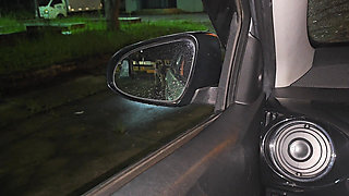 Two Hot Girls Caught Him Masturbating Inside the Car and Helped Him Cum