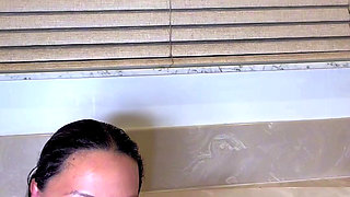 Sexy Latina Brandy Salazar Sweaty Post Gym Bathtub Orgasm