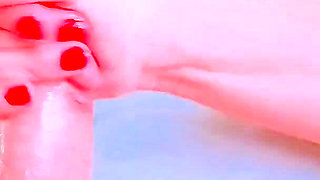 Hot Oily Handjob with Big Cumshot